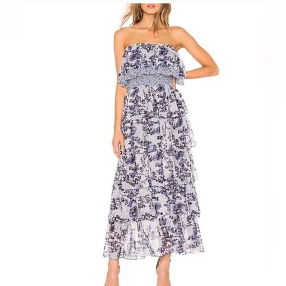 Misa Los Angeles Dresses & Skirts - Misa Los Angeles Tiered Floral Dress - Size Medium